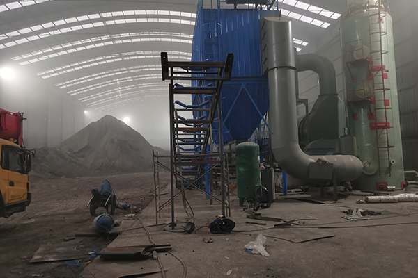 陜西咸陽煤泥烘干機安裝現(xiàn)場